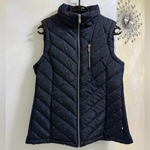 Tommy Hilfiger Women's Blue Quilted Vest